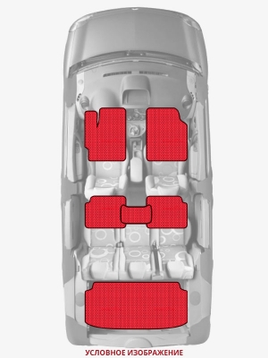 ЭВА коврики «Queen Lux» комплект для Volkswagen Caddy